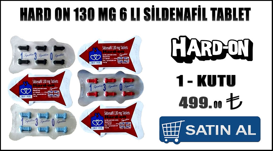 Hard on 130 mg 6 lı sildenafil tablet ereksiyon ilaçları fiyat