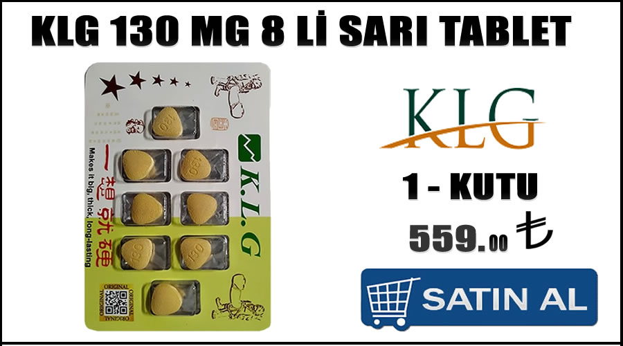 Klg 130 mg 8 li sarı tablet güvenli e-ticaret cinsel ürün siparişi