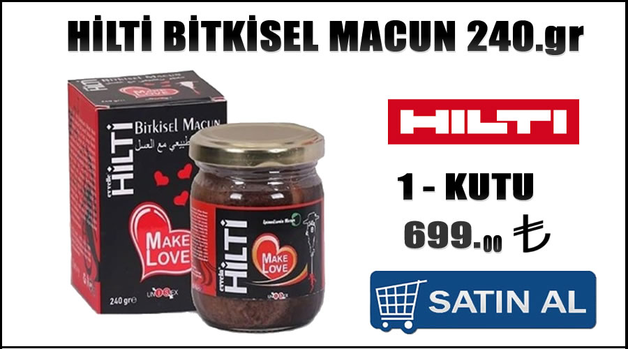 Hilti bitkisel macun 240 gr seks gücü artırıcı fiyat