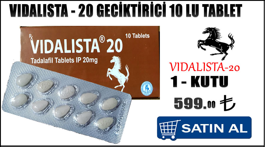 Vidalista 20 geciktirici 10 lu tablet Uzun etkili performans ürünleri